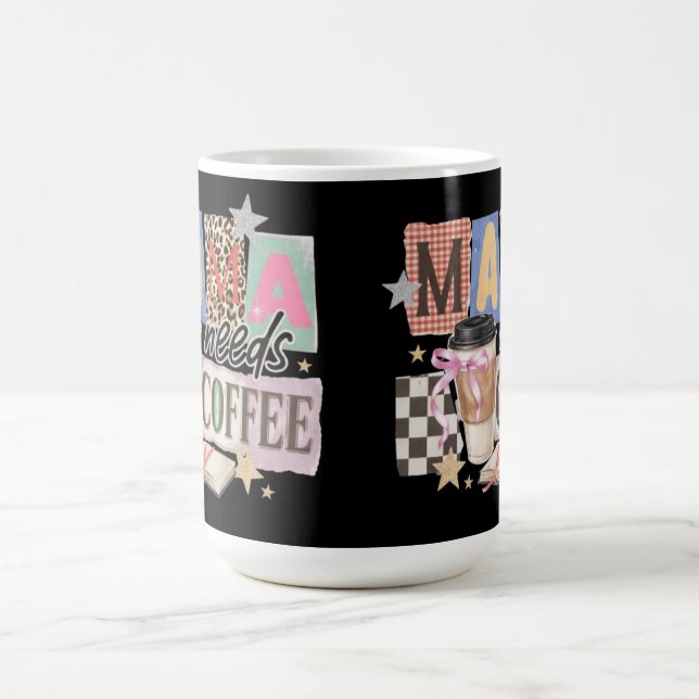 Mug Maman a besoin de café appréciation pour maman (Centre)