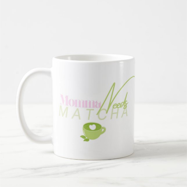 Mug Maman A Besoin De Matcha, Matcha Girly, Matcha (Gauche)
