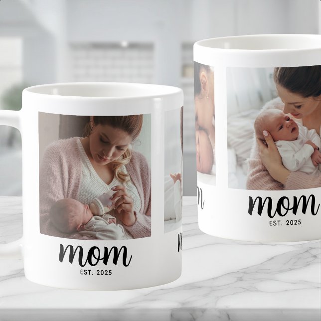 Mug Maman a établi le scénario Photo Cadeau Café Café  (Créateur téléchargé)