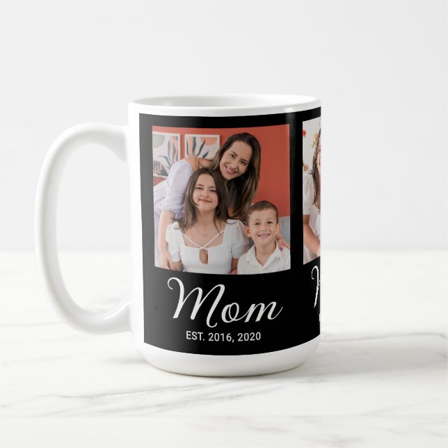 Mug Maman a établi le script noir 3 Photo  (Gauche)