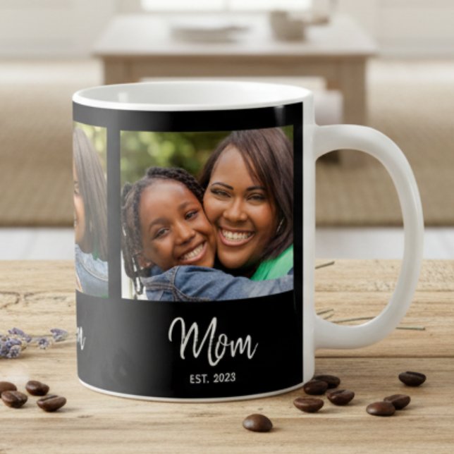 Mug Maman a établi le script noir 3 Photo (Créateur téléchargé)