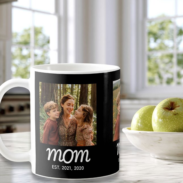 Mug Maman a établi le script noir 3 Photo (Créateur téléchargé)
