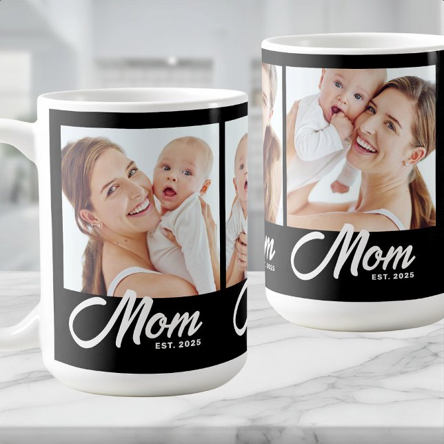 Mug Maman a établi le script noir 3 Photo (Créateur téléchargé)