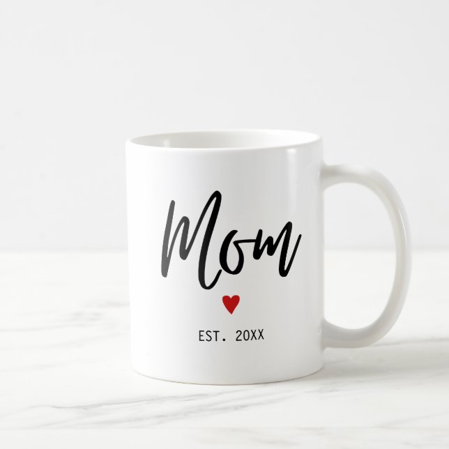 Mug Maman a établi minimaliste moderne (Droite)