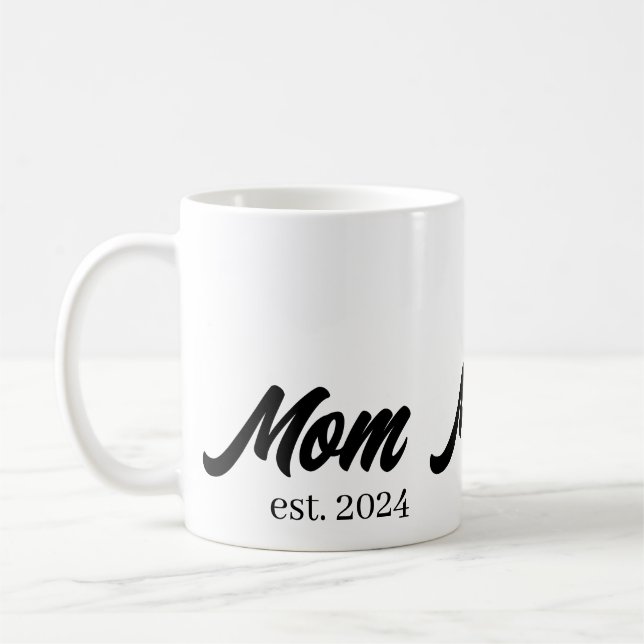 Mug Maman a établi nouveau cadeau maman (Gauche)