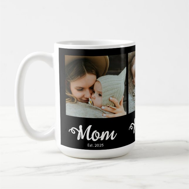 Mug Maman a établi un script gras moderne noir 3 Photo (Gauche)