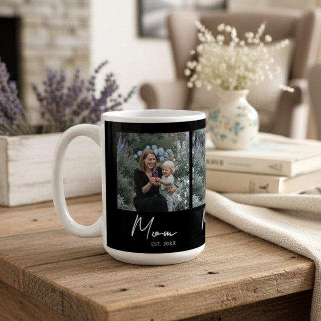 Mug Maman a établi un script noir 3 Photo (Créateur téléchargé)