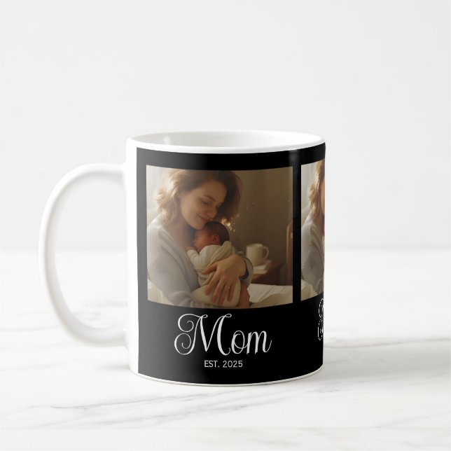Mug Maman a établi un script noir 3 Photo (Gauche)