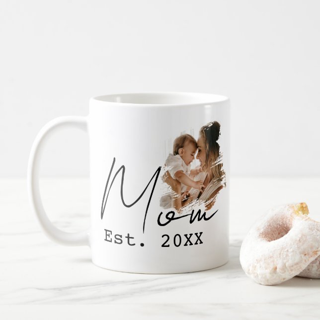 Mug Maman a établi un script simple photo personnalisé (Avec donut)