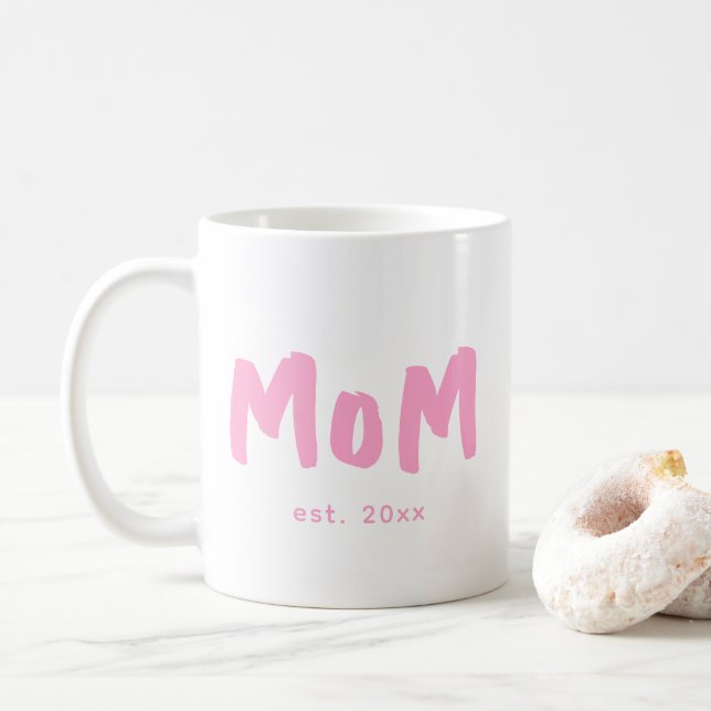 Mug Maman a établi une nouvelle typographie rose pour  (Avec donut)