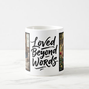 Mug Maman aimée au-delà des mots 2 Photo Minimaliste p
