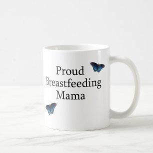 Mug Maman allaitante fière Blue Butterflies