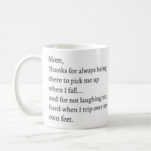 Mug Maman amusante qui dit merci de ne pas rire quand