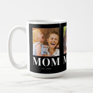 Mug Maman Année de Fondation 3 Photo Noir Moderne