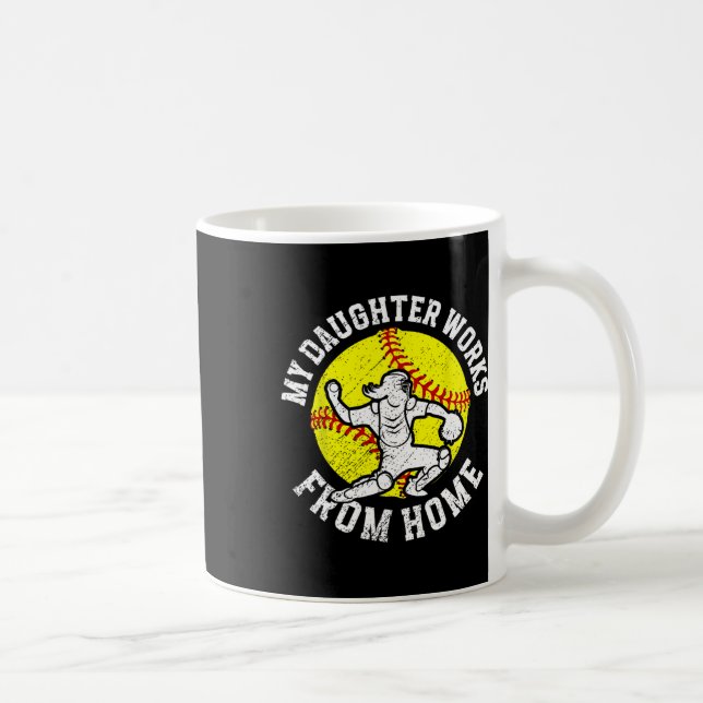 Mug Maman attrape-softll drôle Maman attrape-softll  (Droite)