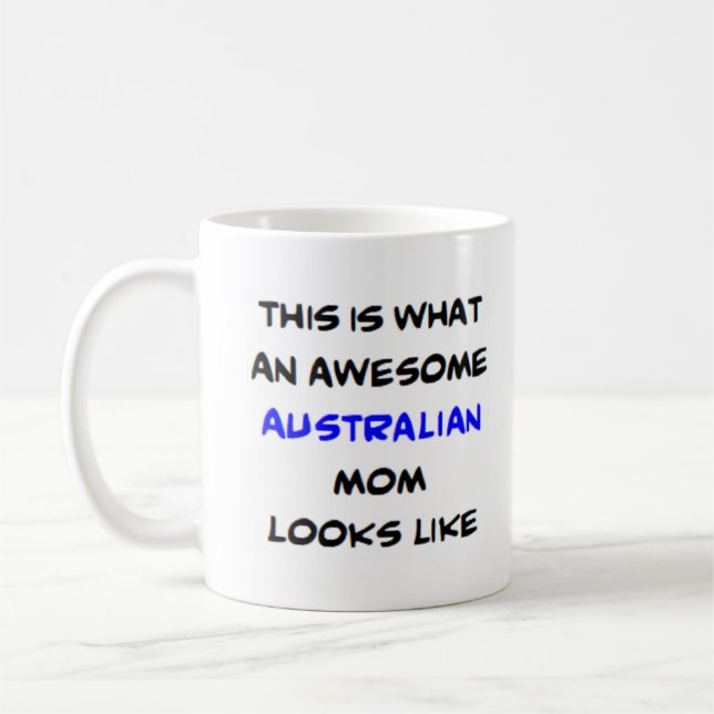 Mug maman australienne, géniale (Gauche)