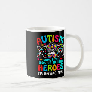 Mug Maman autiste élevant un héros pièce de puzzle sou