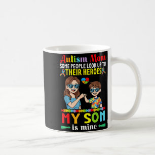 Mug Maman autiste Mon fils est mon héros Acceptation d
