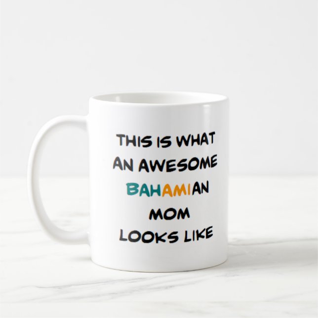 Mug maman bahamienne, génial (Gauche)