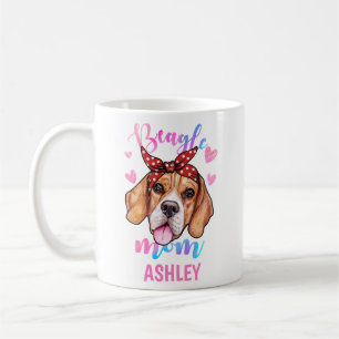 Mug Maman beagle Aquarelle Maman Chien