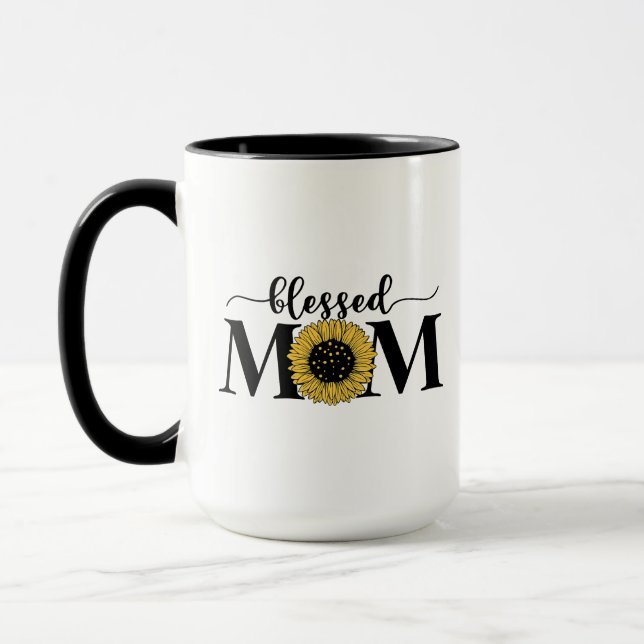 Mug Maman bénie. Idée de cadeau.  (Gauche)