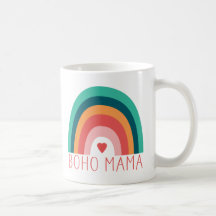 Maman Boho Arc-en-Ciel Couleurs Modernes Tendance