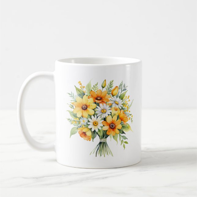 Mug Maman Café Sunshine Soul Floral Bouquet Joli (Gauche)