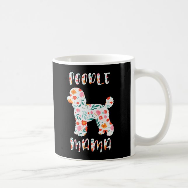 Mug Maman Caniche Fleuriste Amoureux de Chien (Droite)