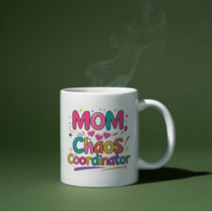Mug Maman Chaos Coordinateur - Drôle Mère