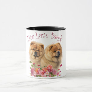Mug Maman Chien Chow Chow Floral