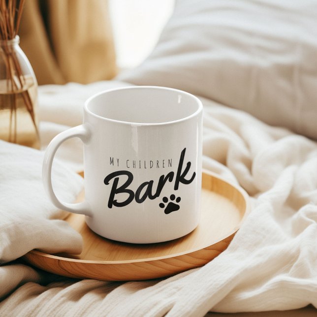 Mug Maman Chien Drôle Mes Enfants Aboient (Créateur téléchargé)