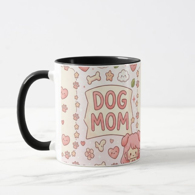 Mug Maman Chien Kawaii - mug mignon pour les amour (Gauche)