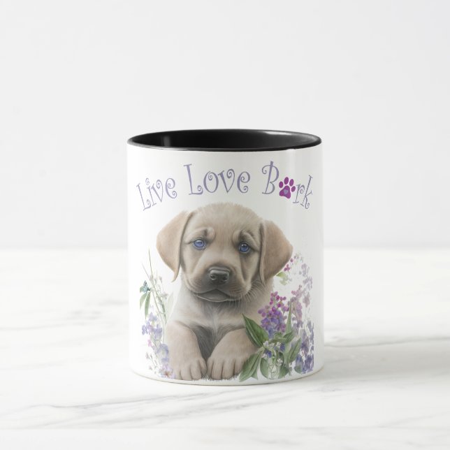 Mug Maman Chien Labrador Floral (Centre)