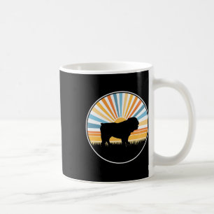 Mug - Maman Chien Papa Chien Rétro Coucher de Soleil A