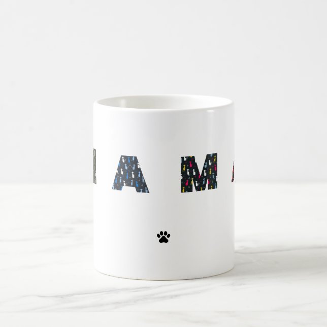 Mug Maman Chien patte de chat (Centre)