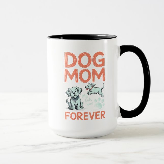 Mug Maman Chien Pour Toujours Design De Chiot Mignon (Droite)