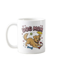 Maman Chien Retriever Doré Bande Dessinée