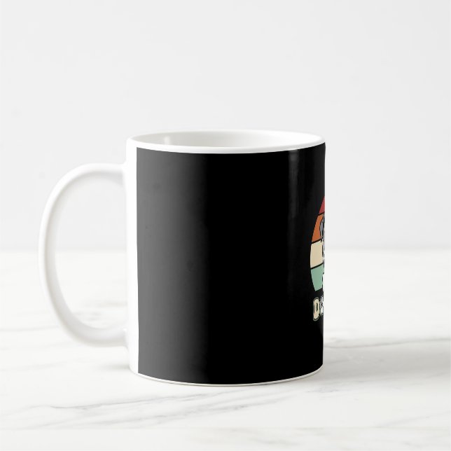 Mug Maman Chien Rétro Vecteur Bouledogue (Gauche)