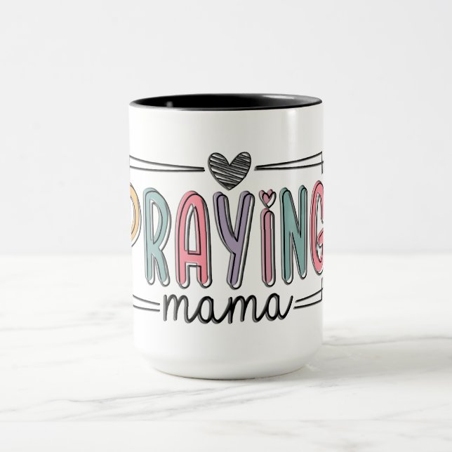 Mug Maman chrétienne inspirante priant (Centre)
