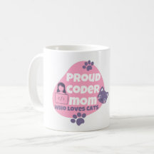 MAMAN CODEUSE FIÈRE QUI AIME LES CHATS - T-Shirt M