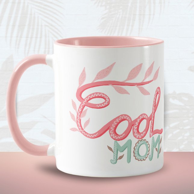 Mug Maman Cool Rose Lettering Fête des Mères  (Créateur téléchargé)