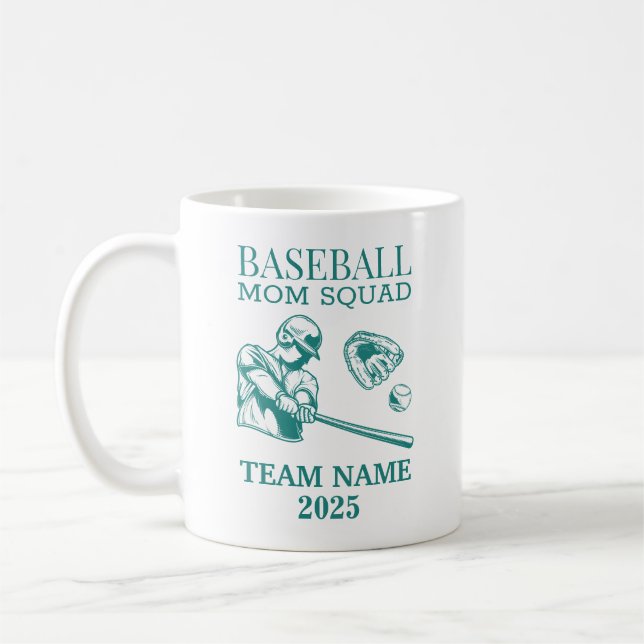 Mug Maman de baseball personnalisée  (Gauche)