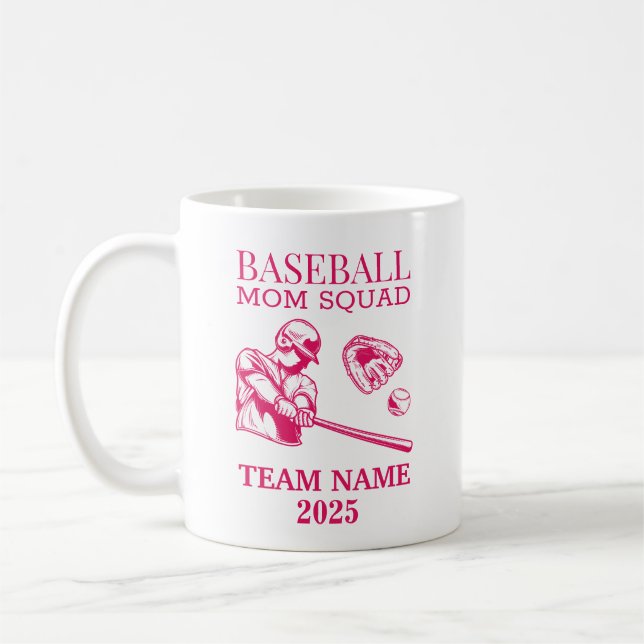 Mug Maman de baseball personnalisée  (Gauche)