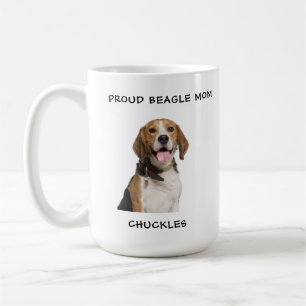 Mug Maman de Beagle fière Photo de chien personnalisée