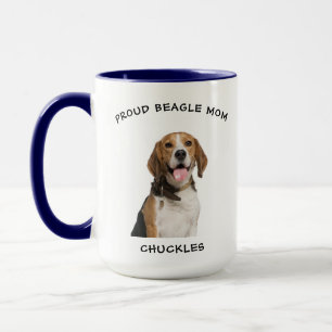 Mug Maman de Beagle fière Photo de chien personnalisée