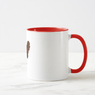 Mug Maman de Bichon Frise [style de tatouage]