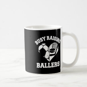 Mug Maman de Byller occupée à élever Foot Hockey Cœur