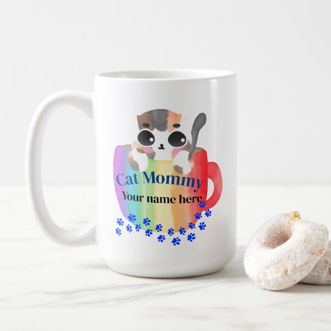Mug Maman de chat (Avec donut)