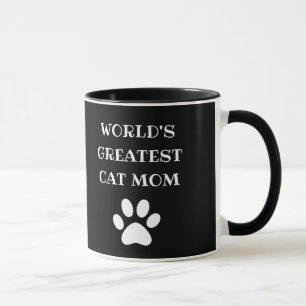 Mug Maman de chat la plus géniale du monde Texte perso