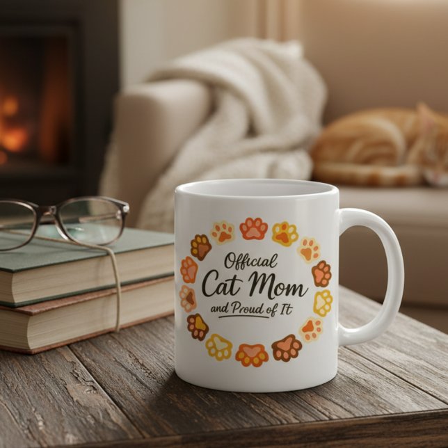 Mug  Maman de chat officielle et fière de l'être avec  (Créateur téléchargé)